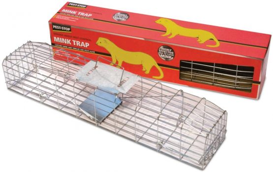 Pest-Stop PSMCAGE Galvanised Steel Mink Cage Trap, 78.1 cm*17.3 cm*15.5 cm - Image 2