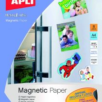 APLI 10245 Magnetic Printable Paper 8 Sheets, White