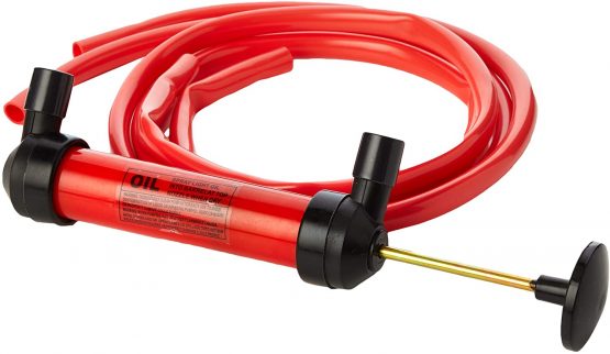 Multi Purpose Siphon Pump Kit Petrol Diesel Fluid Extractor Transfer Water Liquid Fuel with 3 Adaptors