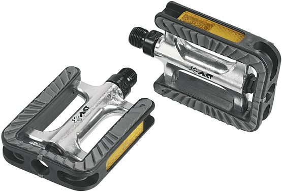 ergotec 191 86016001 Bicycle Pedals Aluminium with 9/16-Inch Thread/Cartridge Bearing/Silver