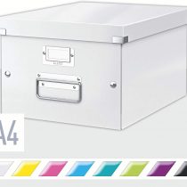 Leitz A4 Storage Box, Click & Store Range, 60440001, White