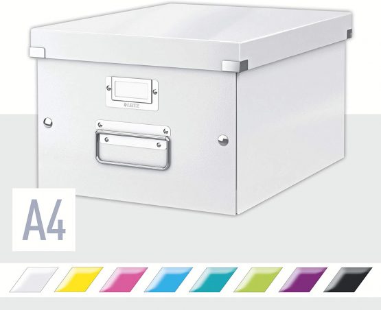 Leitz A4 Storage Box, Click & Store Range, 60440001, White