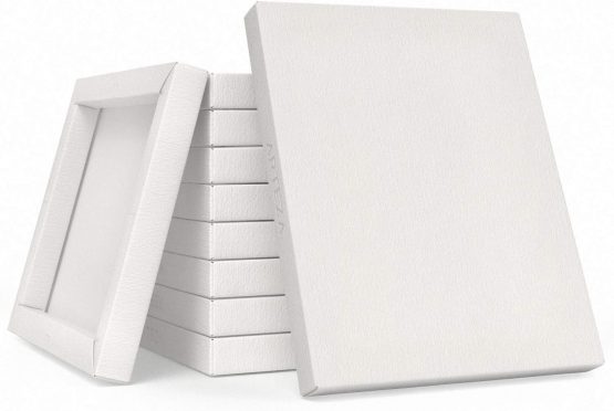 Arteza Watercolour Paper Pad, Foldable Canvas Pad, 17.8 x 21.8 cm, 10 Sheets, Heavyweight, 140 lb, 300 GSM, Acid-Free, 100% Cotton Pulp DIY Frames for Painting & Mixed Media Art - Image 4