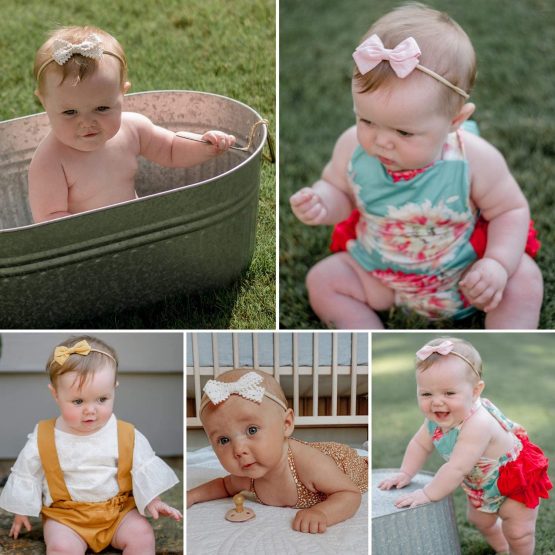 DRESHOW Baby Girl Nylon Headbands Newborn Infant Toddler Hairbands and Bows Child Hair Accessories - Image 3