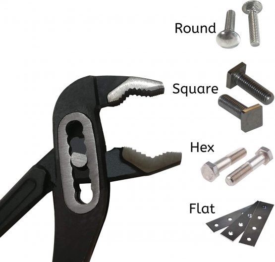 SHARP-Tec 250 mm Groove Joint Water Pump Pliers, Adjustable Wrench Plumbing Tools, Tongue-and-Groove Pliers, 90mm Jaw Capacity Pipe Spanner - Image 2