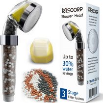 Filtered Shower Head with Vitamin C Shower Filter Powerful Remove Chlorine Softens Hard Water