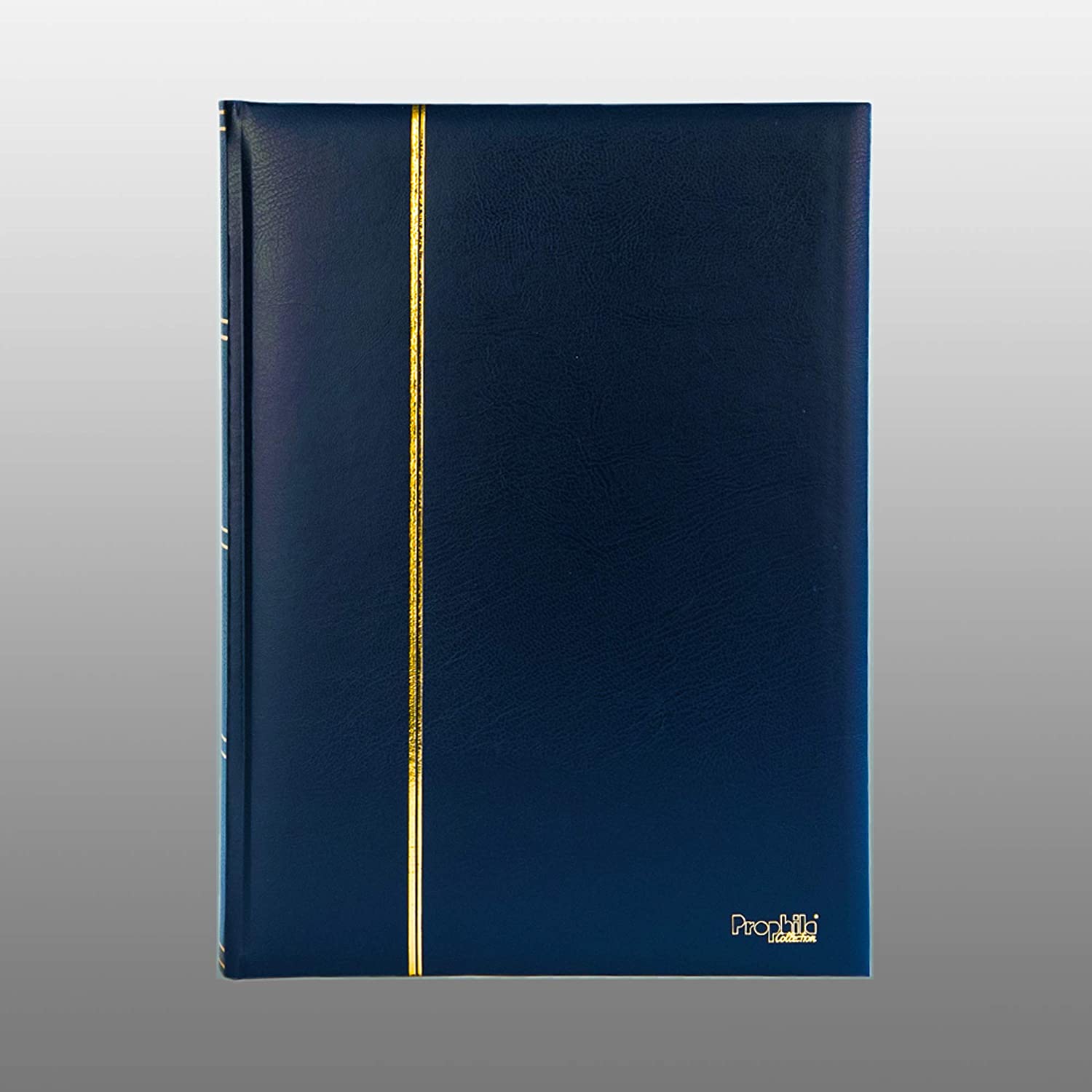 Prophila Stockbook stamp album (new) 60 black pages, blue cover, 9" x 12" - Image 2