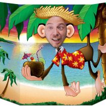 Beistle 57970 Luau Monkey Photo Prop, Multicolor, One Size