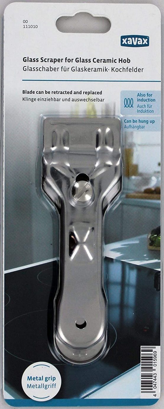 Xavax Special Scraper for Glass Ceramic Hobs, Silver, 1 Count (Pack of 1) - Image 3