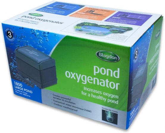 Blagdon Pond Oxygenator 1800, 6 Outlet Air Pump for Ponds Up to 10,000 Litre (Koi Ponds Up to 5,000 Litre), Suitable for Aeration and Oxygenation in Hydroponic and Aquaponic Systems - Image 2