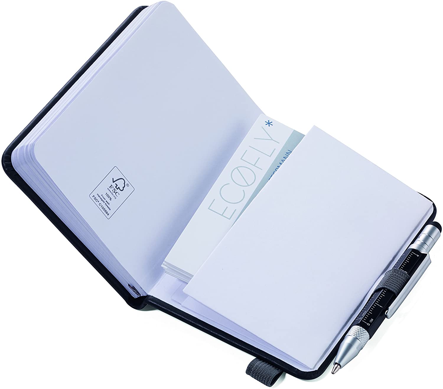 TROIKA NPP25/DB Blue A7 Writing Pad with 128 Sheets, dark blue, for purse - Image 2