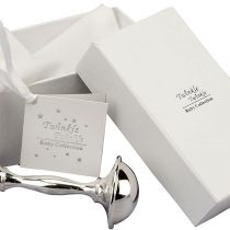 Twinkle Twinkle Decorative Silver Plated Baby's Rattle