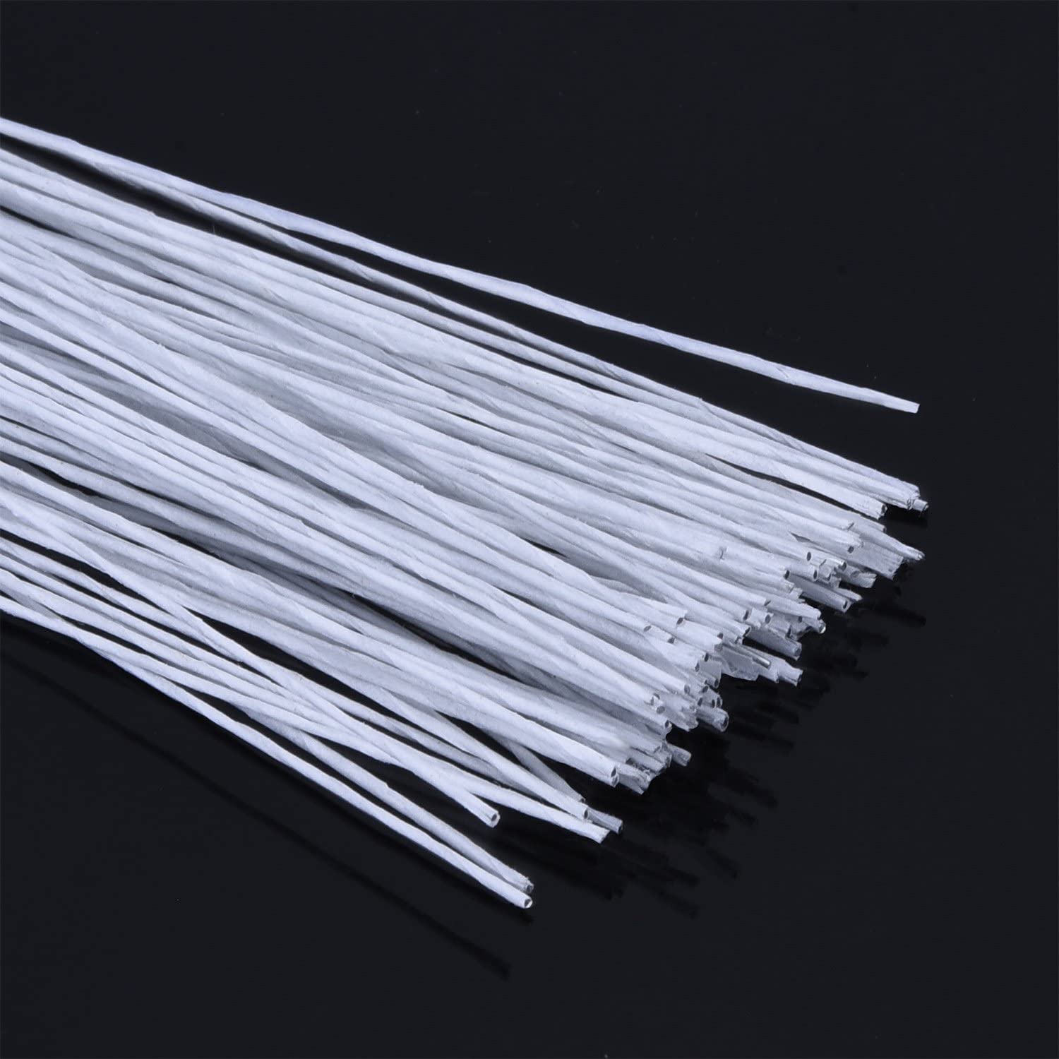 eBoot Stem Wire Floral Wire 14 Inch 26 Gauge Wire (0.5 mm) 100 Pieces (White) - Image 3
