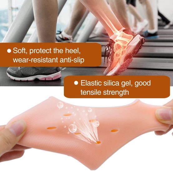 Heel Support for Plantar Fasciitis, Sumiwish 6 PCS Thick Heel Sleeves, Silicone Heel Protector Pads, Heel Cushion for Bone Spur and Heel Spur Pain Relief, Cracked Heels - Image 3