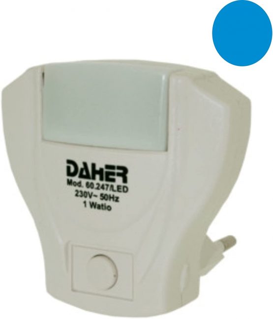 ElectroDH 60247LEDAZ DH 60.247/LED/AZ Night Light with 5 Blue LEDs 1 W