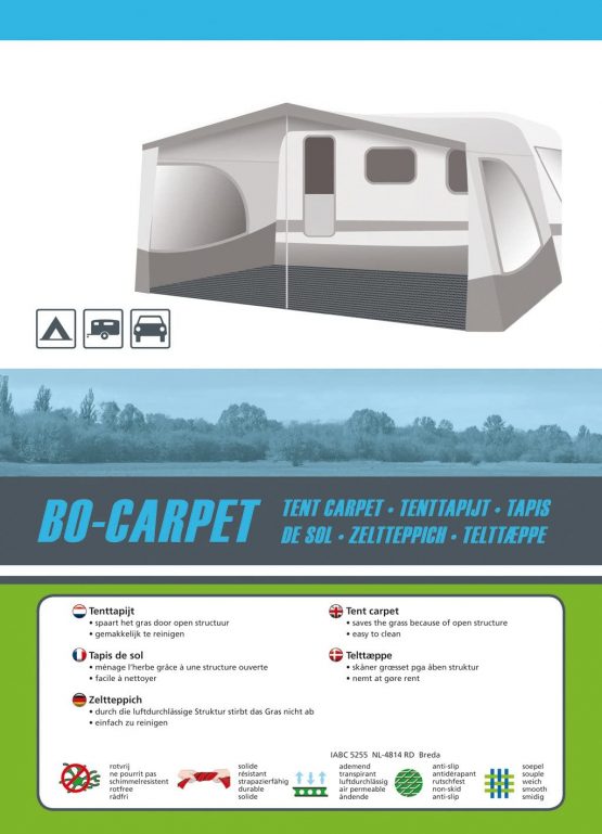 Bo-Camp 4218106 Carpet, Grey, 3 x 6 m - Image 3