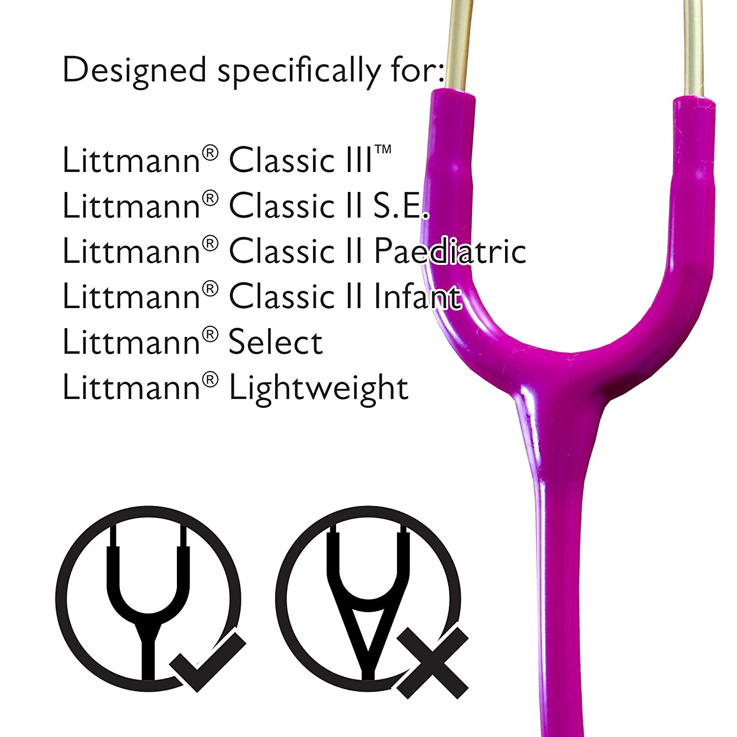 Pod Technical Classicpod Micro Stethoscope Case for Littmann Classic Stethoscopes - Purple, For Classic size stethoscopes - Image 4