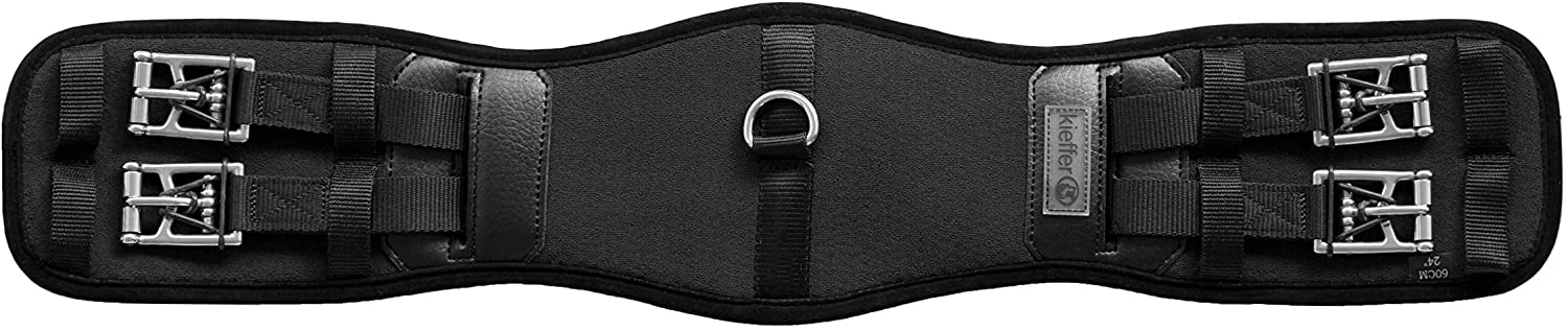 KIEFFER Saddle girth AIR-TEX PLUS, black, 80 cm