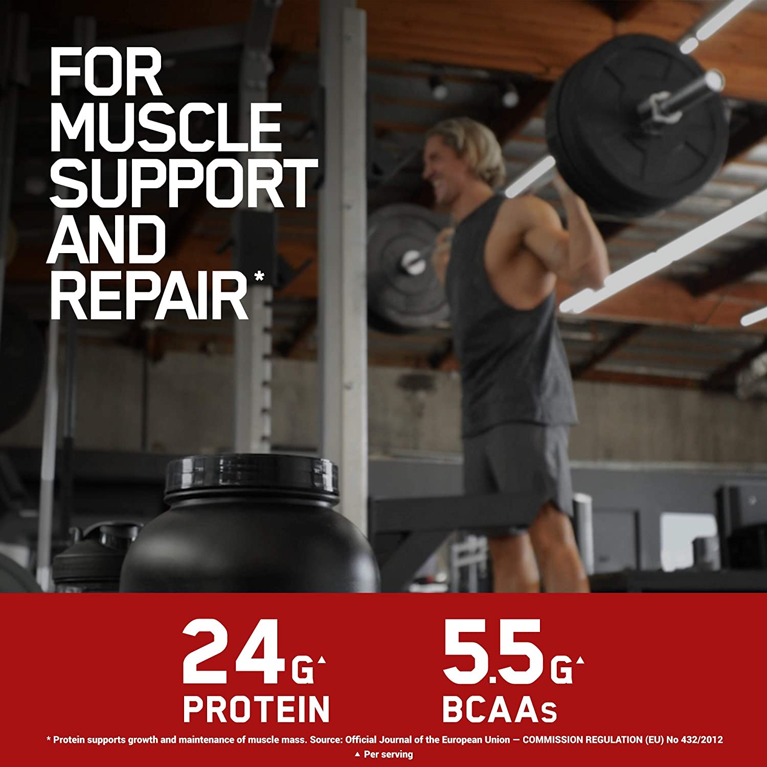 Optimum Nutrition Gold Standard Whey Protein Powder Muscle Building Supplements With Glutamine and Amino Acids - Image 3