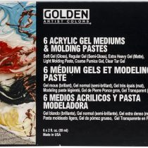 Golden Introductory Acrylic Gel Mediums and Molding Paste Set