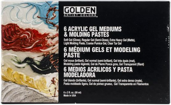 Golden Introductory Acrylic Gel Mediums and Molding Paste Set