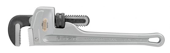 RIDGID 47057 Model 812 Aluminium Straight Pipe Wrench, 12-inch Plumbing Wrench - Image 3