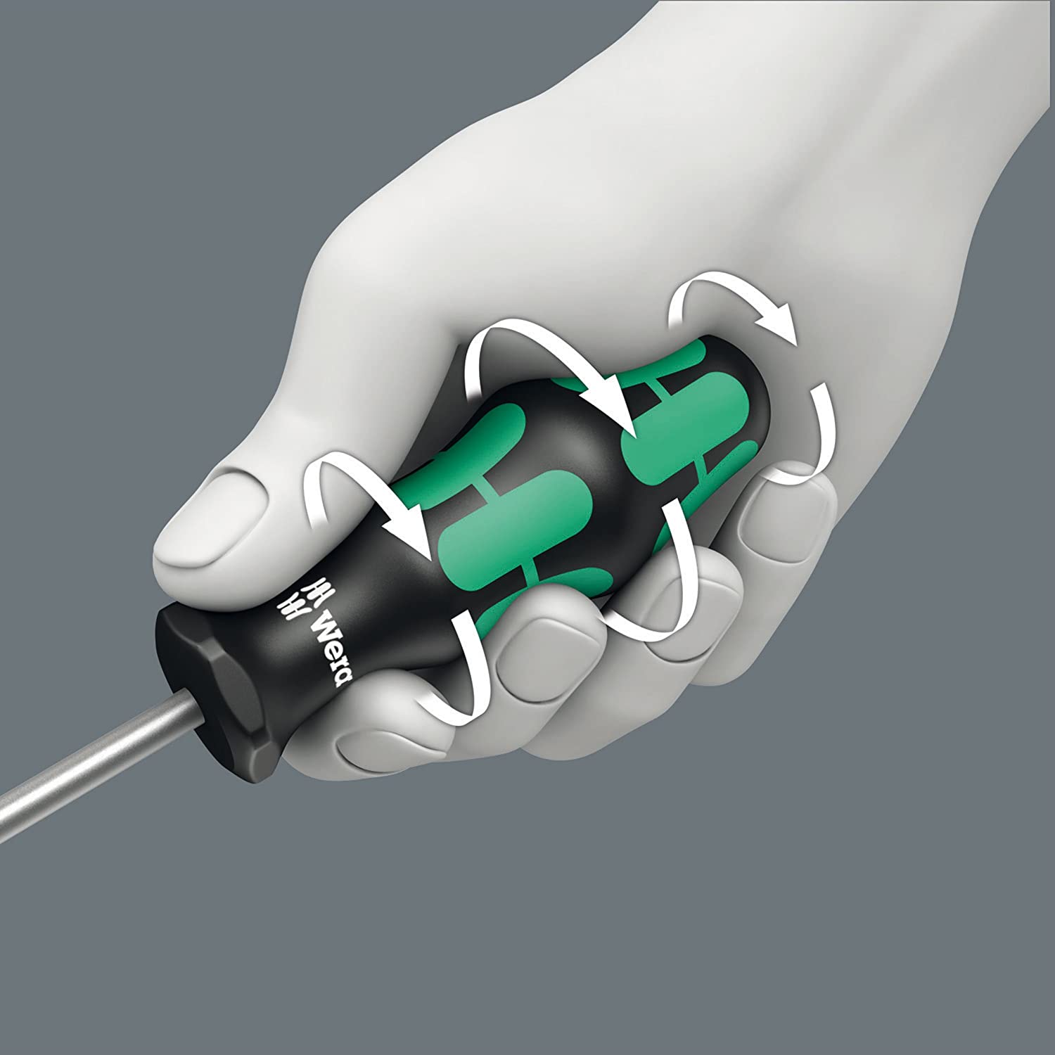 Wera 391 Hose clamp Kraftform flexible shaft screwdriver, HEX 8 mm x 167 mm, 05028152001, Multi-colour, 8.0 mm x 167 mm - Image 3