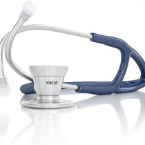 MDF ProCardial Cardiology Stethoscope, Adult, Dual Head, Free-Parts-for-Life, MDF797 (Navy Blue/Silver, Stainless Steel)