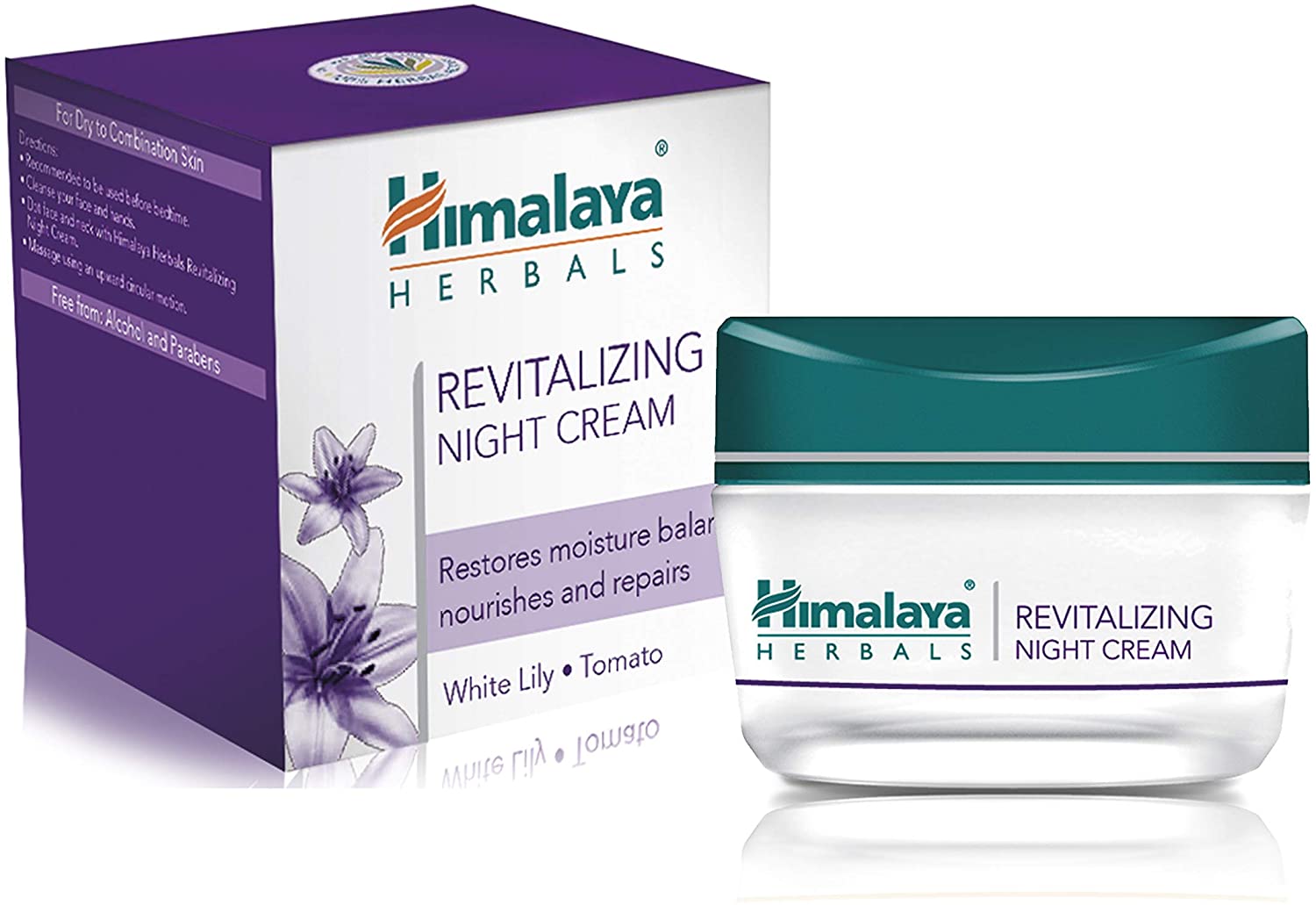 Himalaya Herbals Revitalizing Night Cream to Boosts Skin Oxygen, Removes Dullness, Dark Spots, Uneven Skin Tone