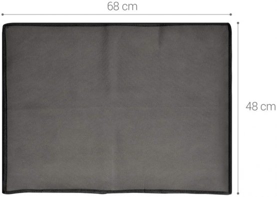 kwmobile Monitor Cover Compatible with 27-28" monitor - Monitor Cover Dust PC Screen Protector - Dark Grey - Image 3