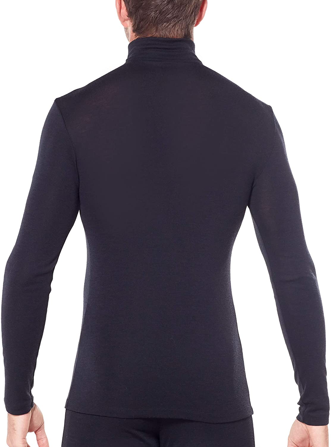 Icebreaker Men's 175 Everyday Half Zip Base Layer Long Sleeve Top - Black, Large, 104484 - Image 3