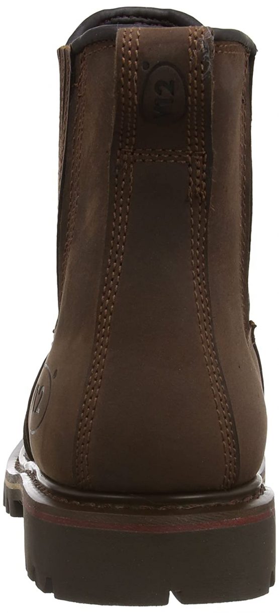 V12 V1231 Rawhide Full Grain Leather Safety Dealer Boot, Size 08, Brown - Image 3