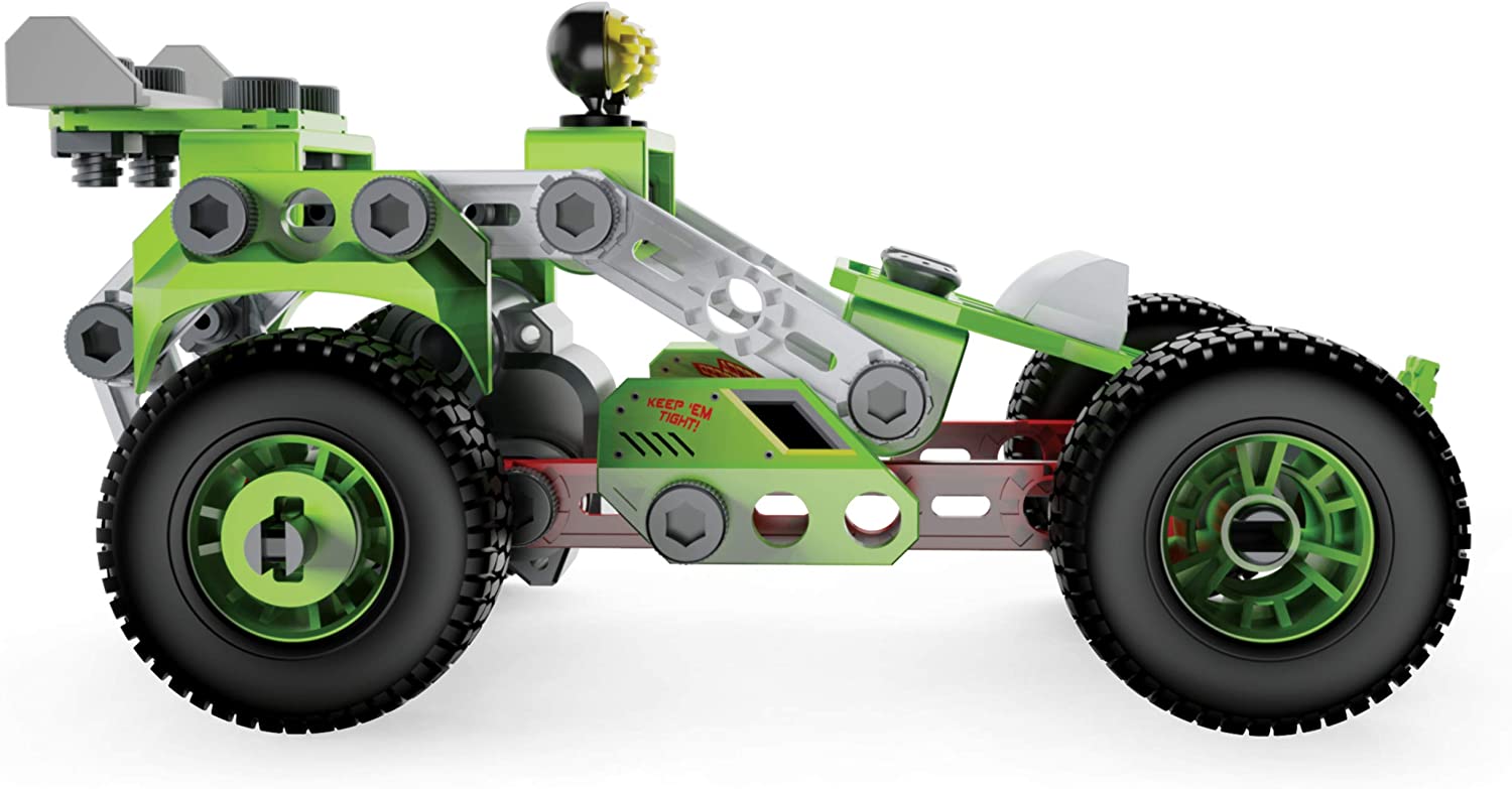MECCANO Junior, 3-in-1 Deluxe Pull-Back Buggy STEAM Model Building Kit, for Kids Aged 5 and Up, Multi-color, Medium - Image 3