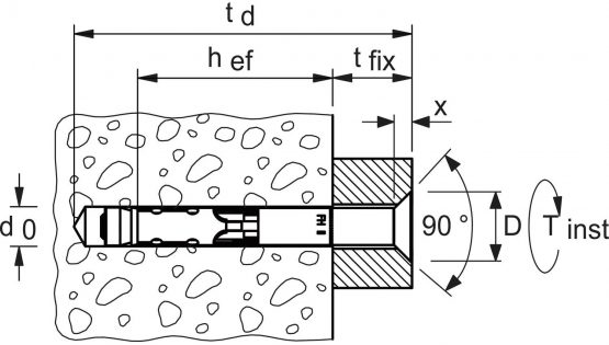 fischer 44917 FH II Anchor, Zinc - Image 2