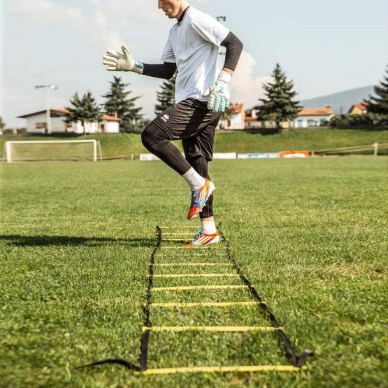 POWER GUIDANCE Agility Ladder (6 Metres) for Speed & Agility Trainning - with 12 Heavy Duty Plastic Rungs, Ground Stakes, Carry Bag & 10 Sports Cones - Image 3