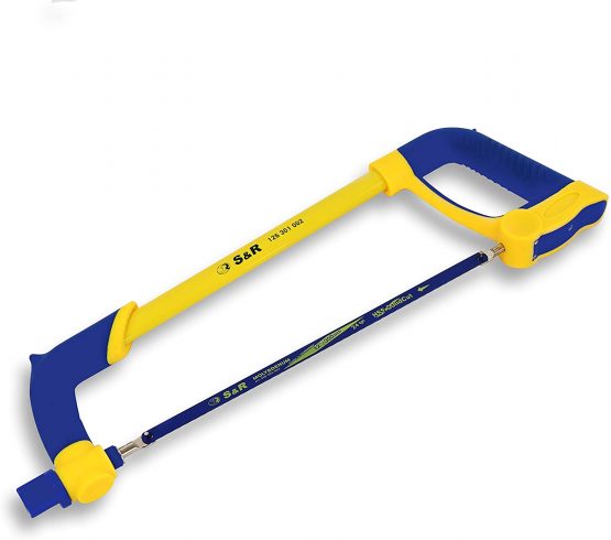 S&R Saw Blades Set for Hacksaw 4-Pcs.: 2X Molybdenum Steel Saw Blade 12"/ 300 mm x 24 tpi, 1x Bi-Metal Saw Blade 12"/ 300 mm x 18 tpi, 1x bi-Metal Saw Blade 12"/ 300 mm x 24 tpi, Made in Germany - Image 4