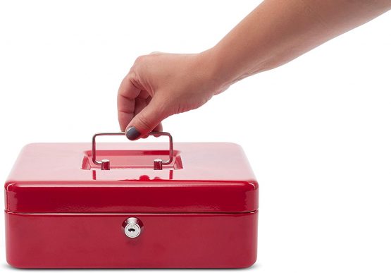 Maul 25 x 19.1 x 9 cm Cash Box 3 - Red - Image 3