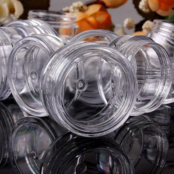 50 Pcs Travel Cosmetic Jar Pots 5ml Creams Make-up Sample Containers with Lids for Women Glitter Nail Art Storage Bottles - Image 2