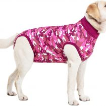 Suitical Recovery Suit Dog, XX-Small, Pink Camouflage