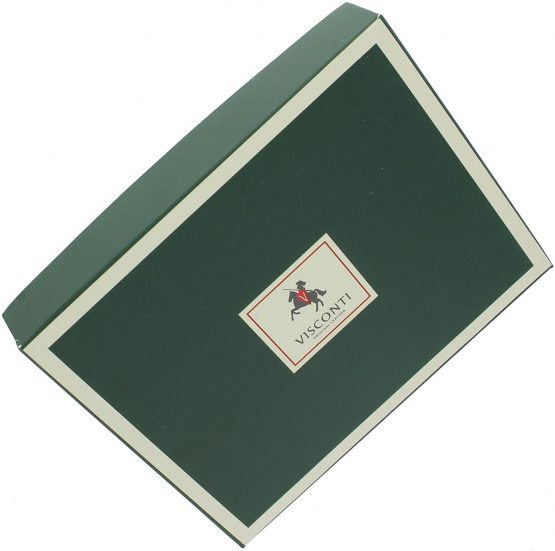 Visconti Monza Collection Vegetable Tanned Leather Tray Coin Purse TRY5 Black - Image 2
