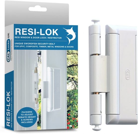 CAL Resi-Lok Resi Window & Door Lock / Restrictor (White) - Image 2