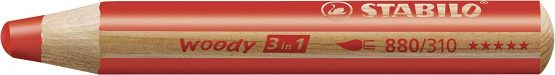 Multi-Talented Pencil - STABILO woody 3 in 1 ARTY Wallet of 6 Assorted Colours + Sharpener - Image 2