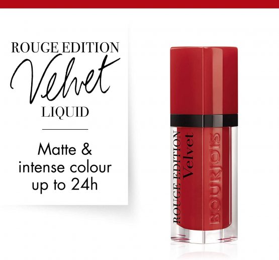 Bourjois Rouge Edition Velvet Liquid Lipstick 1 Personne Ne Rouge! Reds, 6.7ml - Image 3