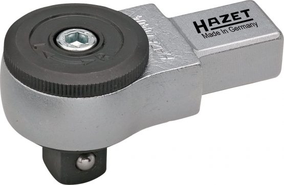 Hazet 1/2-Inch 14 x 18 mm Insert Reversible Ratchet - Silver/Black