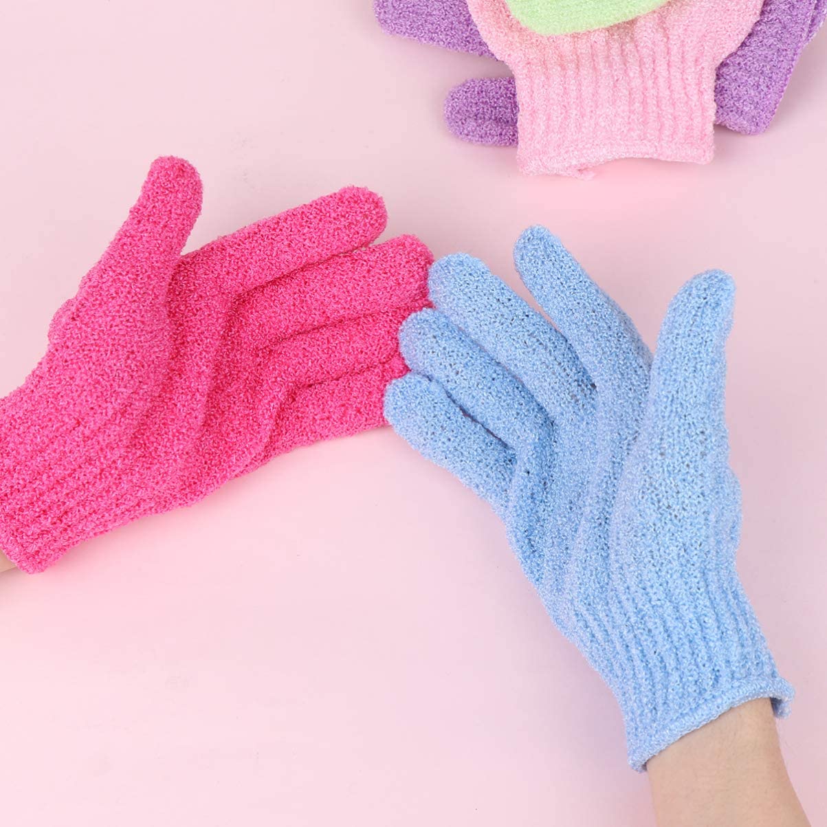 minkissy 30Pcs Five Finger Shower Gloves Bathing Scrubbers Simple Body Exfoliator Shower Towels Back for Men - Image 3