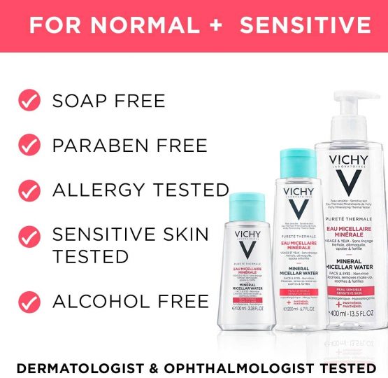 Vichy Pureté Thermale Mineral Micellar Water For Sensitive Skin 400ml - Image 2
