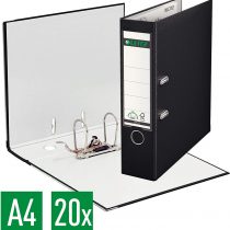 Leitz Quality Folder 180° Plastic 80 mm Black Pack of 20