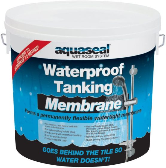 Everbuild Aquaseal Waterproof Tanking Membrane, Blue, 5 Litre
