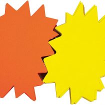 Agipa - agipa etiquettes de signalisation"Etoile", Jaune/Orange,