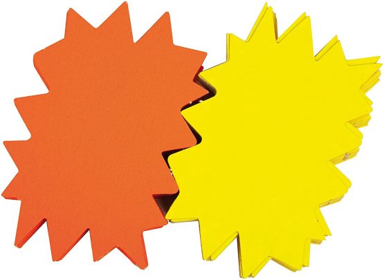 Agipa - agipa etiquettes de signalisation"Etoile", Jaune/Orange,